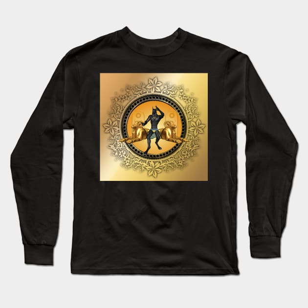 Anubis the egyptian god Long Sleeve T-Shirt by Nicky2342